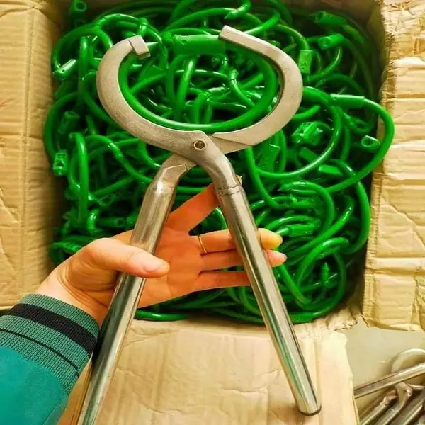 Bộ 1 Kìm 6 Vòng Xâu Mũi Trâu Bò tiện lợi an toàn trong chăn nuôi tại nhà