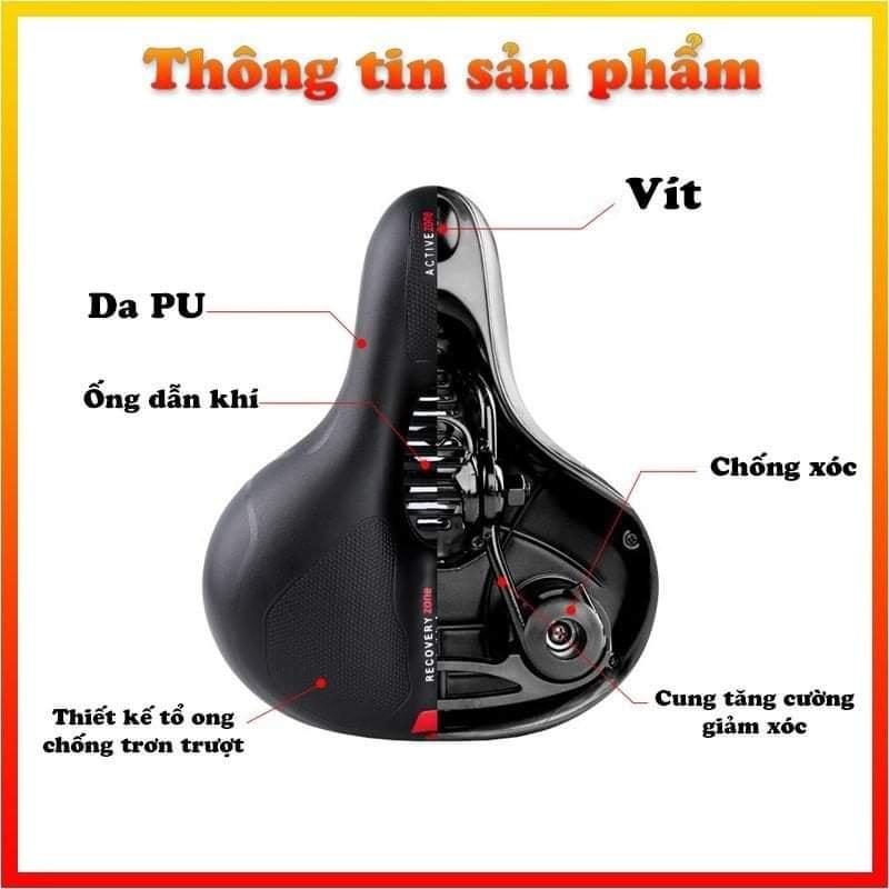 Yên Xe Đạp Siêu Êm Thoáng Khí, Yên Xe Đạp Thể Thao , Phụ Kiện Xe Đạp Cao Cấp yên xe đạp  nhật bản 5