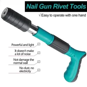 Mini Stapler Paku Besi Ramset Stamp Alat Tembak Beton Baja Dinding Semen