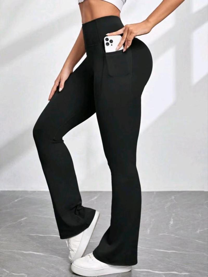 Product Introduction of Women's Solid High Waist Sports Leggings, Casual Comfy Breathable Skinny Pants for Yoga Gym Workout, Ladies Sportswear for All Seasons 2