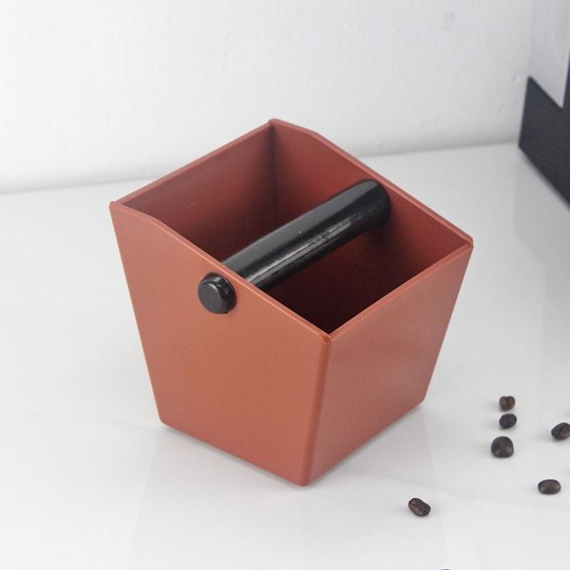 Product Introduction of Anti Slip Coffee Grounds Bucket Semi-automatic Diagonal Mouth Espresso Dump Bin Removable Knock Bar Space Saving Coffee Waste Bar Home 12