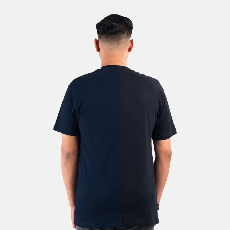 Guten Inc - Kaos Tangan Pendek Pria T-Shirt Two Tone Navy-Black 5