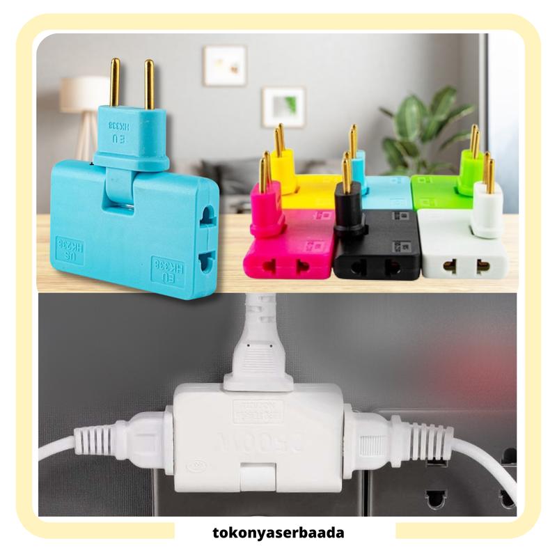 TSA Power Socket Plug in 3 Lubang Stop kontak Steker Lipat Colokan ...
