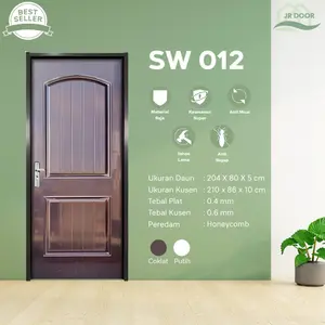 JR DOOR - (SW-012) Full Set Pintu Baja Anti Karat Set Pintu Pintu + Kusen + Handle Anti Karat / pintu utama / pintu kamar