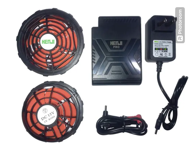 MH -Bộ Áo Điều hòa Kenji Pro 36000 quạt 5 cánh dành cho người lao động trong công xưởng và ngoài trời 4