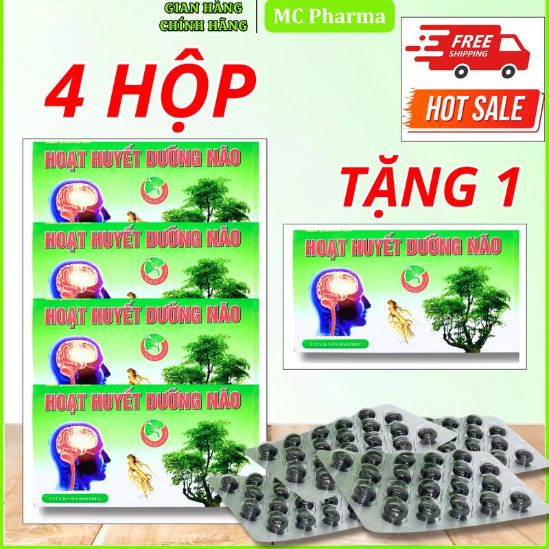 [ Combo 5 HỘP ] Hoạt Huyết Dưỡng Não hỗ trợ tăng cường tuần hoàn não, hỗ trợ giảm các triệu chứng hoa mắt, chóng mặt, tê bì chân tay, rối loạn tiền đình