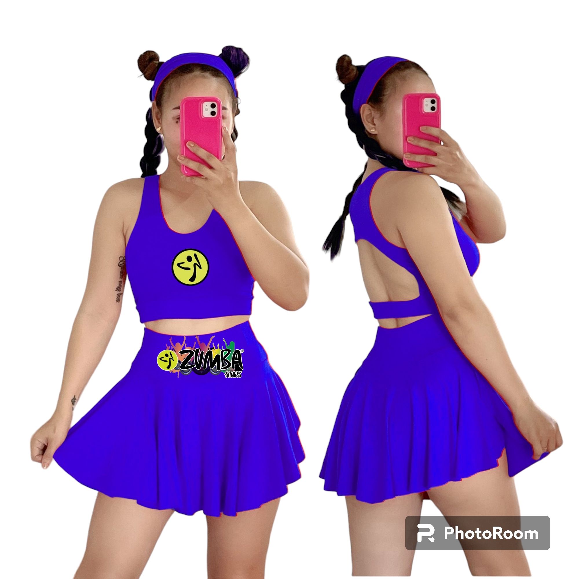 Zumba skort-skirt with short uniform or Terno_voghion.com