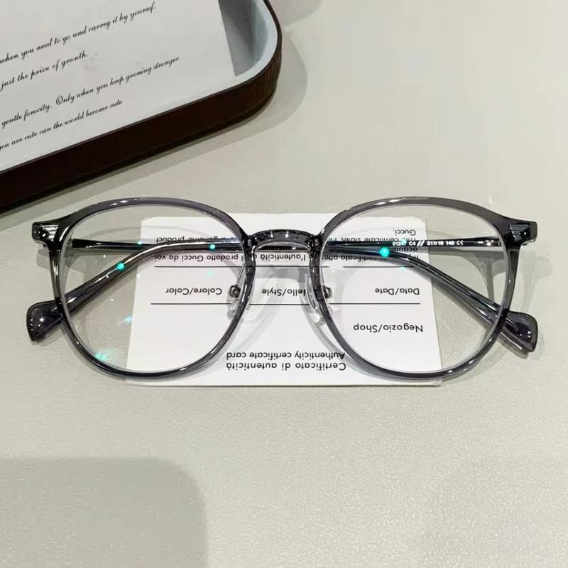 Mắt kính cận thị kính cận có độ sẵn - 0.50 ~ - 6.00 độ Kính Cận Gọng Trong Suốt Chống Ánh Sáng Xanh Phong Cách Hàn Quốc Thời Trang kính JS18
