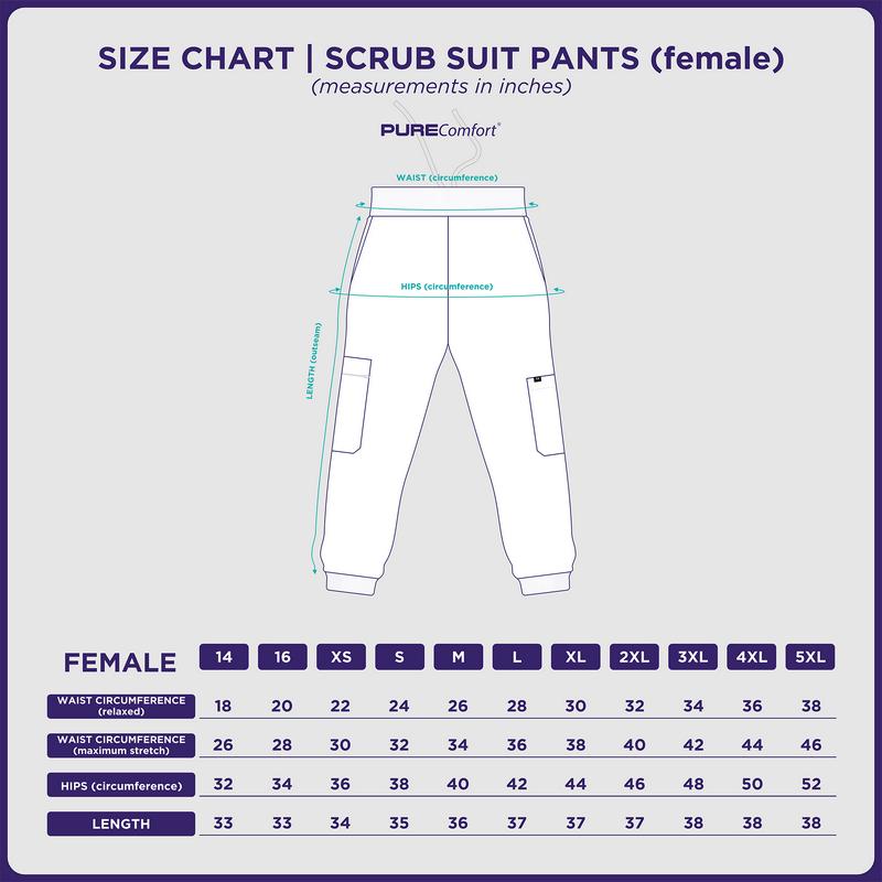 Product Introduction of [FEMALE BOTTOMS ONLY] KAIROS SCRUB SUITS BOTTOM FOR FEMALE | PureComfort Fabric Technology 0