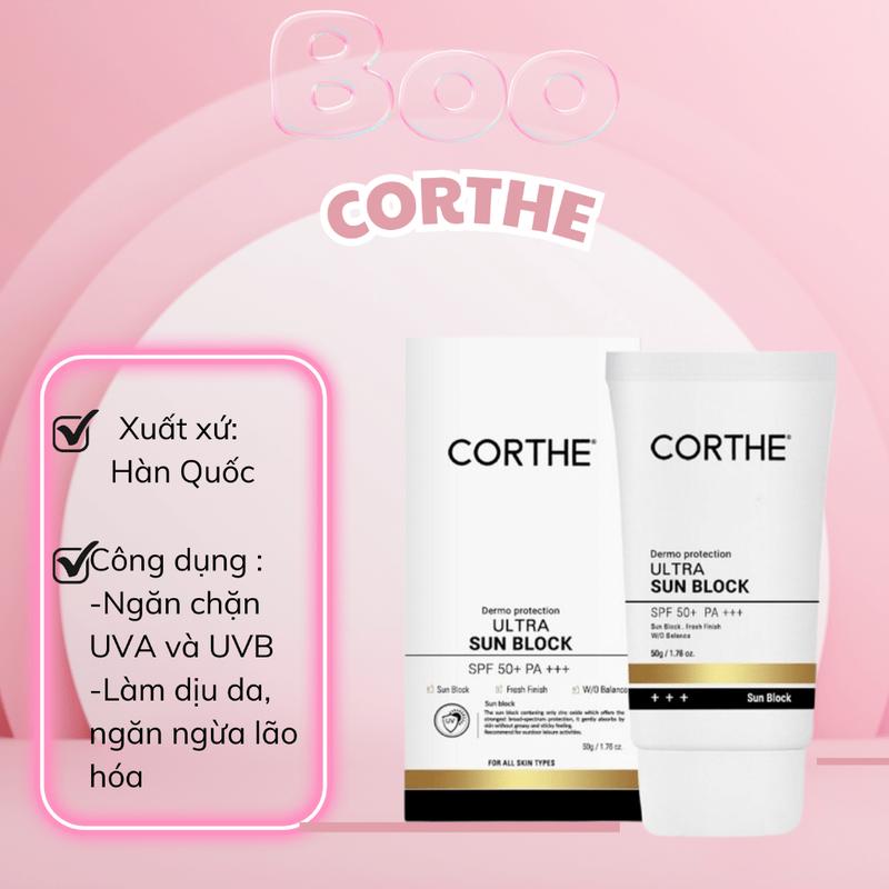  Kem Chống Nắng Corthe Dermo Protection Ultra Sun Block SPF 50+ - 50g 