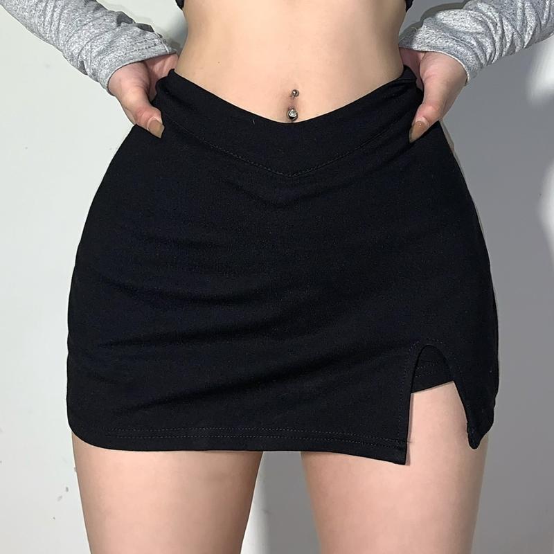 Chân Váy Nữ Ôm Vòng 3 PINKSTORE29 Kiểu Xẻ Đùi, Chất Umi Co Giãn Thoải Mái C60 Women Thun Voi Lịch