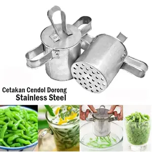 Cetakan Cendol Dawet Gelas Dorong Stainless Ukuran Kecil dan Besar Kitchenware