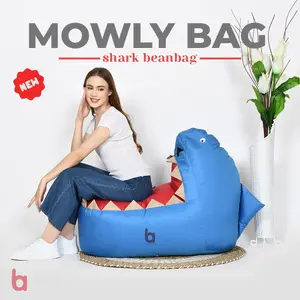 Beanbag Sofa Karakter Hiu - Mowly Shark Beanbag Anak