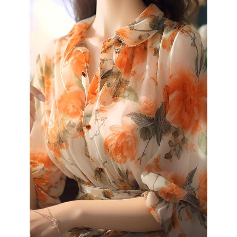 Áo Cánh Voan, Thanh Lịch Và Mềm Mại, Cao Cấp, Thích Hợp Cho Phụ Nữ, Thời Trang Mới, Thiết Kế Xinh Xắn, Áo Sơ Mi Nhỏ, Giá Cả Phải Chăng, Hoàn Hảo Cho Mùa Hè Năm 2025 3