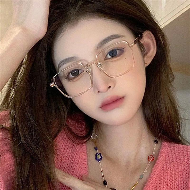 Product Introduction of Kính râm chống ánh sáng xanh biển , thời trang, siêu nhẹ, khung kim loại trong suốt, dành cho phụ nữ và nam giới, kính mắt 2