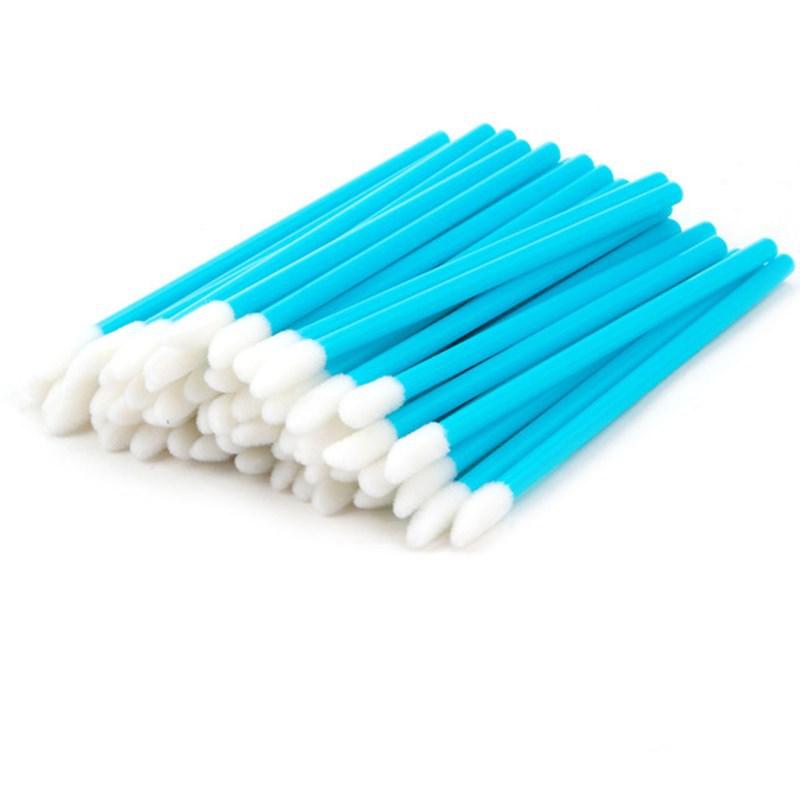 Product Introduction of 50pcs Diposable Lip Brush Makeup Mascara Wands Lipstick Micro Brushes Applicators Cleaner 10
