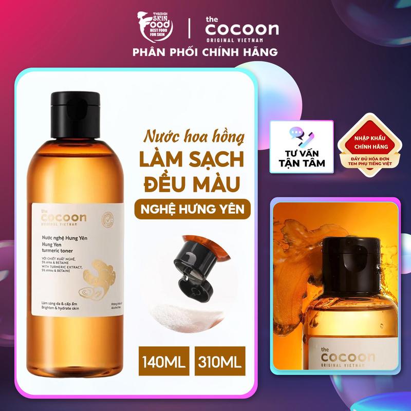 Nước Hoa Hồng Hỗ Trợ Sáng Da Từ Nước Nghệ Hưng Yên Cocoon Hung Yen Turmeric Toner Skincare