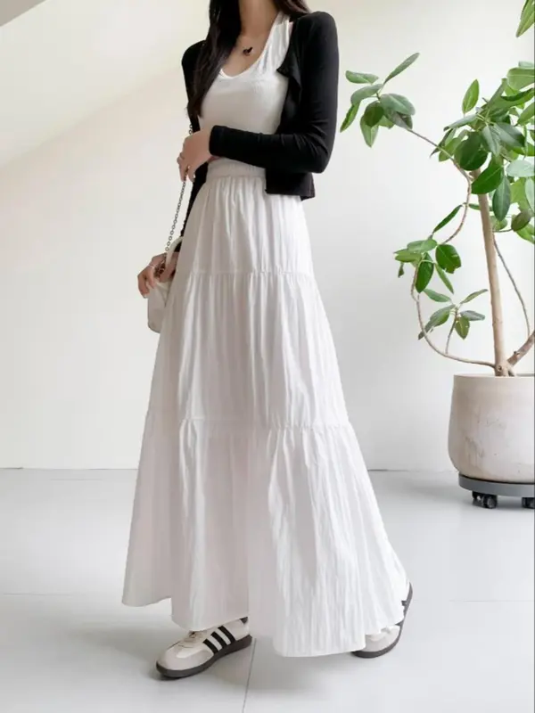 Women's Plain Skirt, Casual Fashion Skirt for Daily Wear, Ladies Bottoms for All Seasons 4