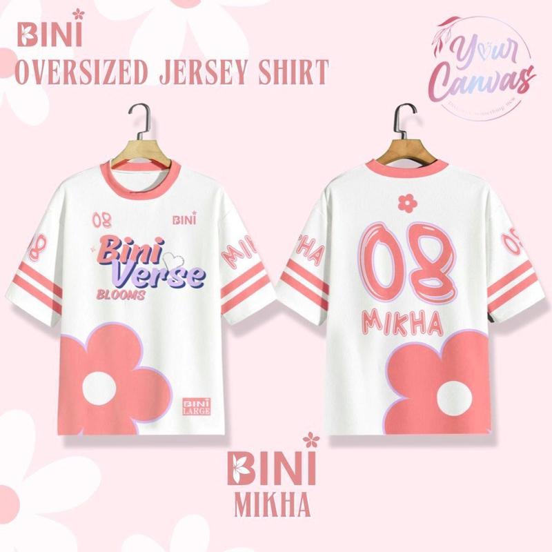 Product Introduction of [Preparation] Outdoor Sports Shirt BINI VERSE Jersey Unisex Summer Top Wide Size Sports Shirt New Design Full sublimation Print Short Sleeve Large 1