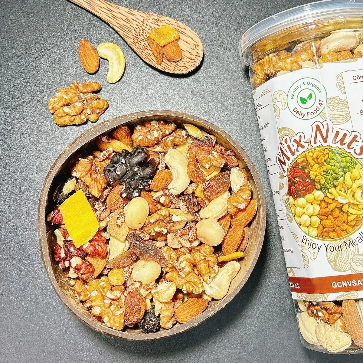 Granola Siêu Hạt (Không Bí, Không Yến Mạch) 500gram ngũ cốc & yến mạch