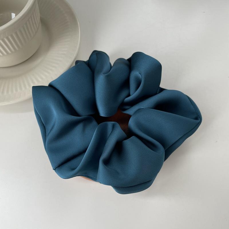 Product Introduction of Temperament High-grade Texture Satin Hair Band Silk Headband Hair Rope Rubber Band Hair Accessories Women 12