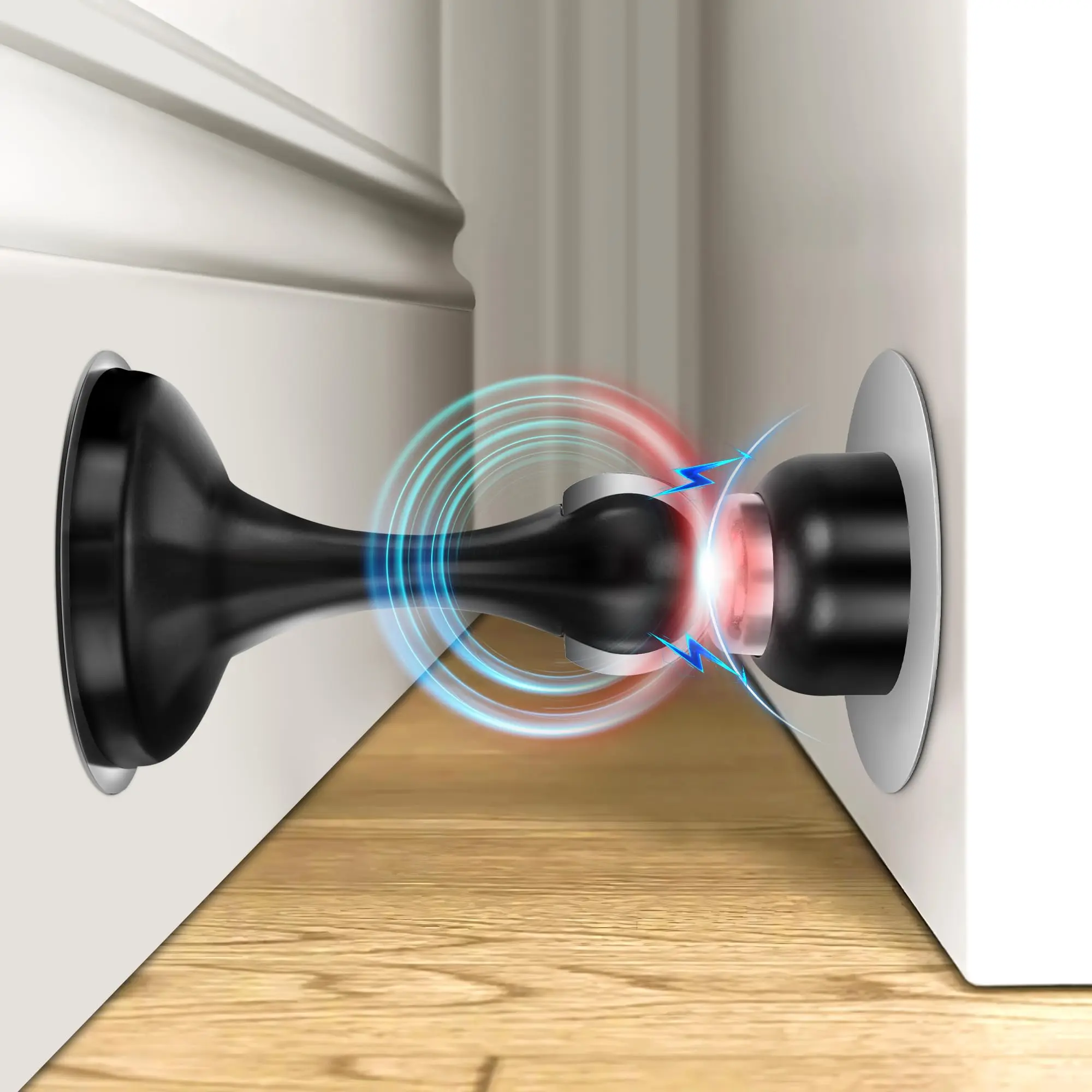 Magnetic Stainless Steel Door Stopper, Door Holder for Wall & Floor Installation, No Drilling Door Stopper & Accessories for Home Use, Room Accessories