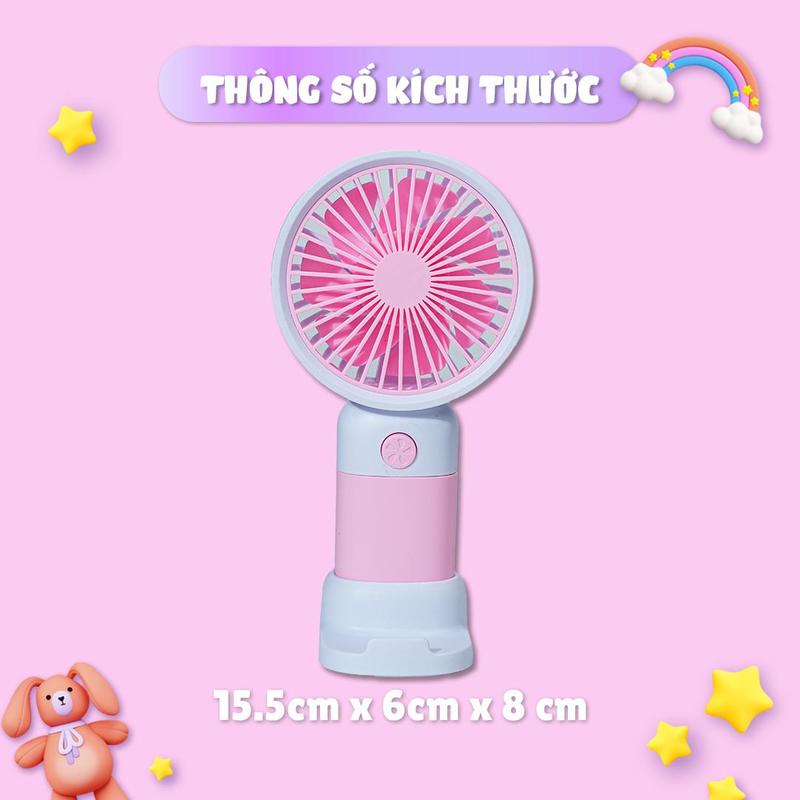 Product Introduction of Quạt L2028 cầm tay mini nhỏ gọn tợi lợi, cầm đi học đi chơi đi du lịch hợp lí, có kệ để điện thoại, quạt rất mạnh mát 8