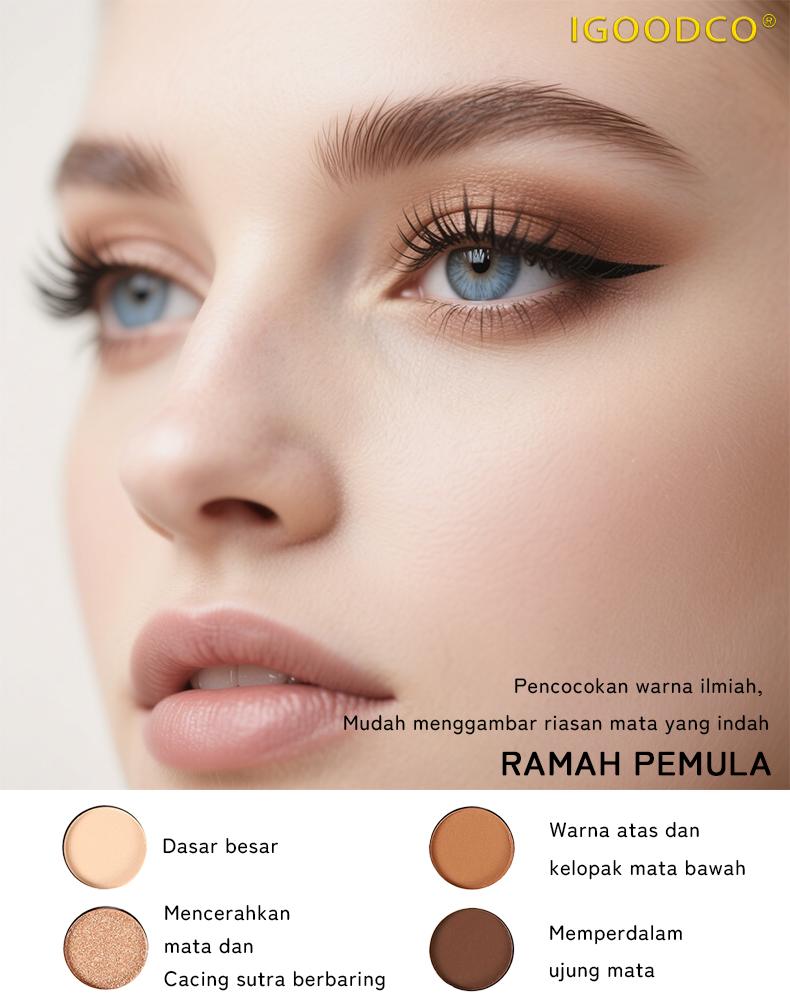 IGOODCO (IG3150A) kecantikan baru portabel matte dan tinggi gloss eyeshadow palet