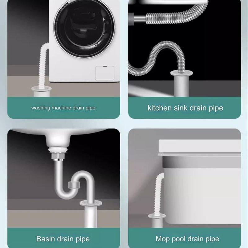 Product Introduction of Washing Machine Drain Hose Gasket - Deodorant - Gray - For Washing Machine Drains, Sink Drains, Mop And Pool Drains 31