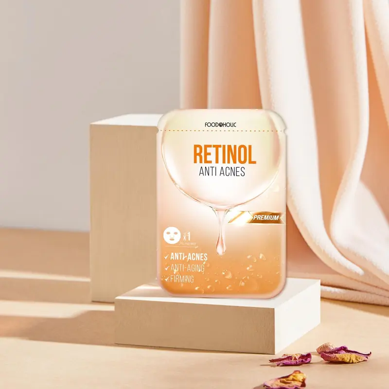 [HÀNG CHÍNH HÃNG] Combo 10 Mặt nạ Foodaholic Retinol Anti Acnes Mask 23ml x 10 - RETINOL  Whitening Skincare 1
