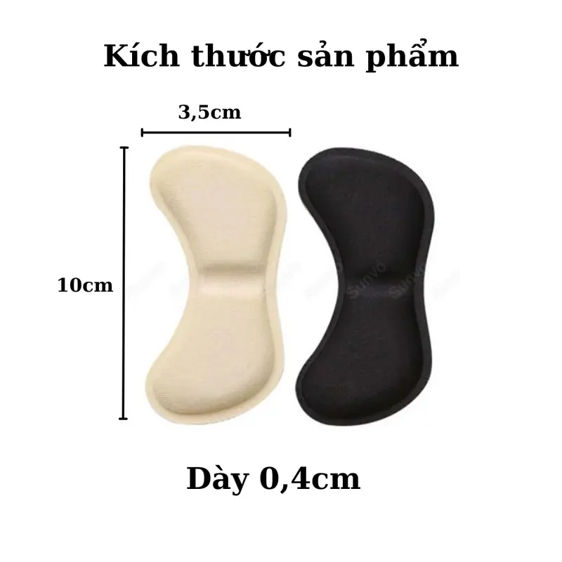 Miếng lót gót giày Set 2 Miếng lót giày bảo vệ sau gót, Miếng dán bảo vệ gót chân khi mang giày cao gót tiện dụng cho nữ 4