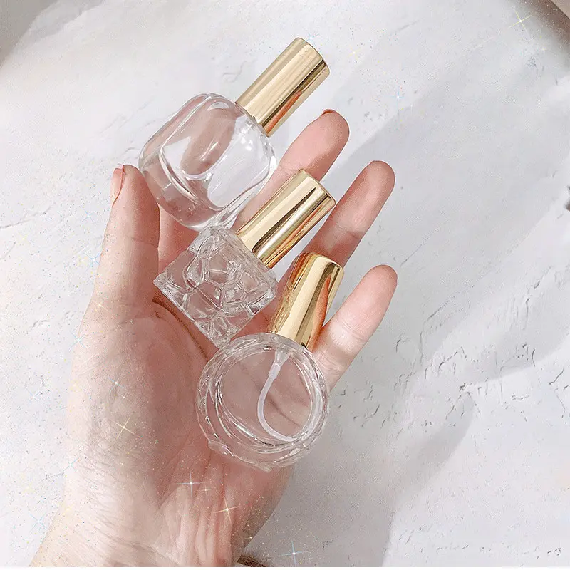 Chai Xịt Nước Hoa Thủy Tinh Mini, Có Thể Nạp Lại, 10ml, Rỗng, Bình Xịt Nước Hoa, Thích Hợp Đi Du Lịch