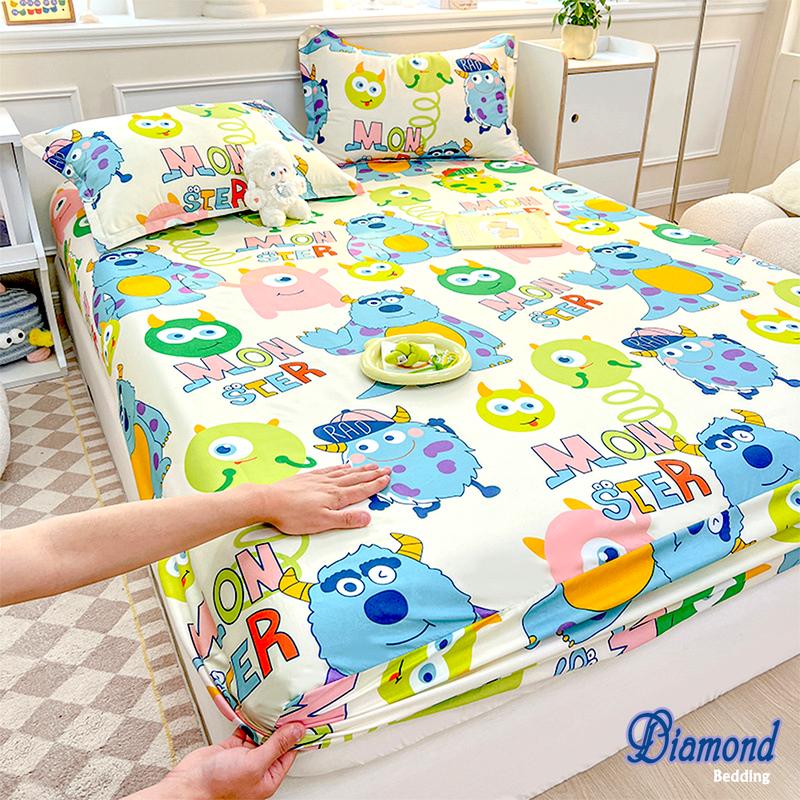 Set GA GỐI, GA GIƯỜNG cotton poly m2. m4. m6. m8 , Drap nệm dưới 10cm, ga cotton  - diamonbedding