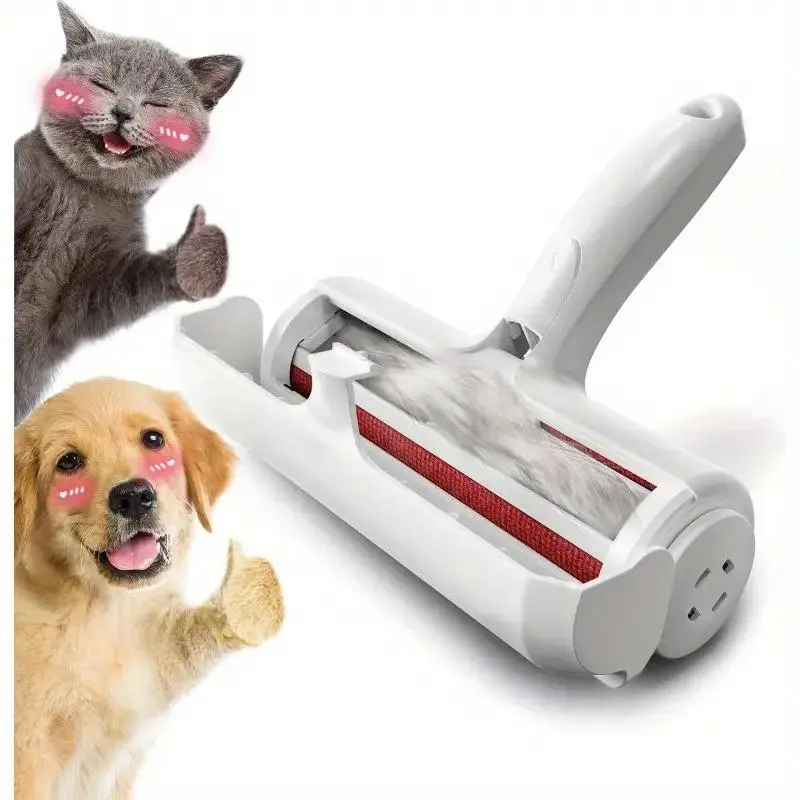 Portable Pet Hair Remover, Reusable Lint Roller, Pet Hair Removal Brush, Pet Grooming Tool, Dog & Cat Grooming Supplies, Christmas Gift