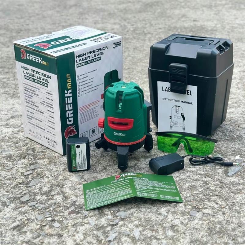 Máy cân mực ,Máy bắn cốt ,Máy laze ,máy cân bằng  5 tia Greek men hàng chính hãng với bóng led xanh siêu sáng giá rẻ