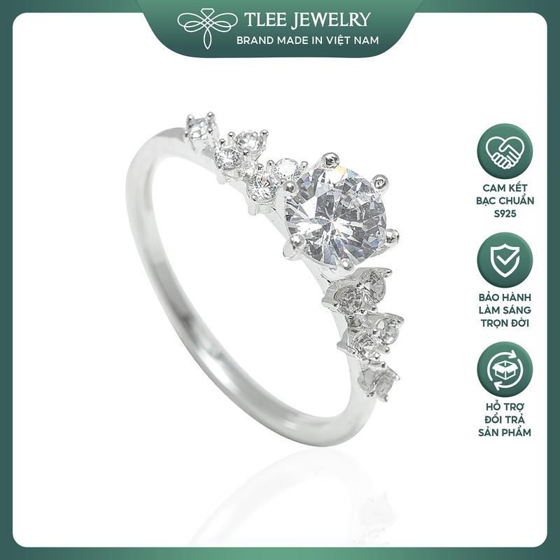Nhẫn bạc nữ TLEE Elise Prince nạm đá sang trọng TLEE JEWELRY A0151