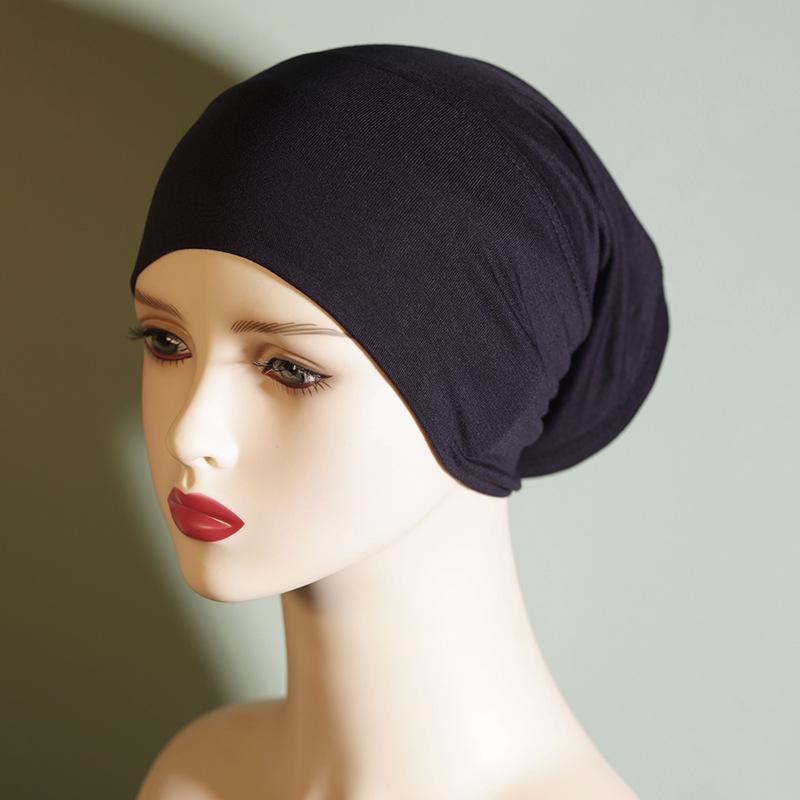 Product Introduction of Solid Color Pure Cotton Cap Women's Base Hat Cotton Headscarf for Women Elastic Breathable 13