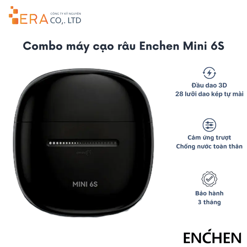 Máy cạo râu enchen mini 6S - Hàng chính hãng 0