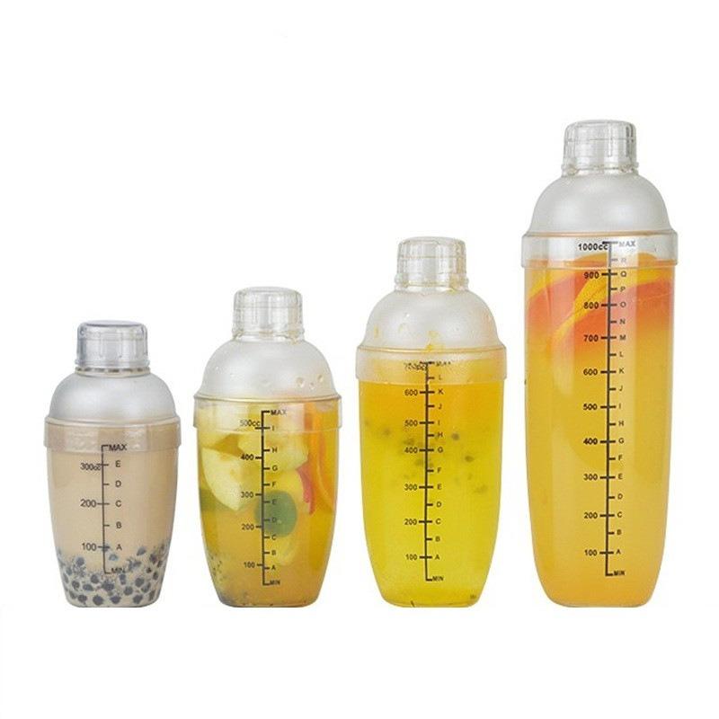 Bình lắc shaker nhựa dày 350ml 550ml 750ml 1000ml