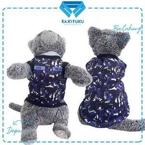 Baju Kucing Lucu Kostum Hewan Peliharaan TNI AU – Nyaman & Anti Gerah | Ukuran XS S M L XL
