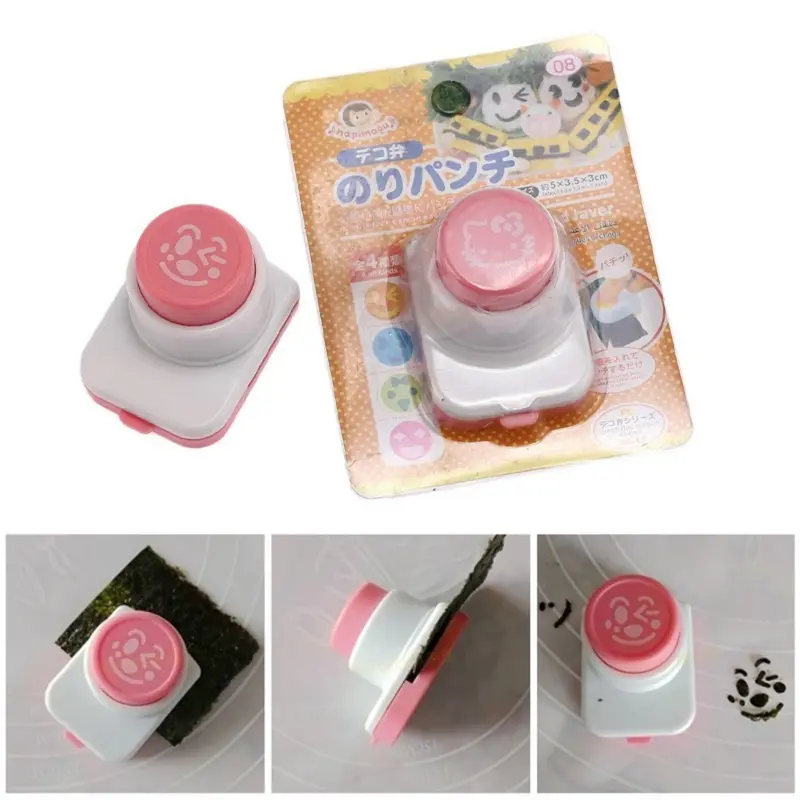 Nori Puncher Alat Pemotong Nori Rumput Laut Untuk Membuat Sushi / Cetakan Pemotong Onigiri Sushi / Nori Puncher Bento Pemotong Rumput Laut Cutter Cetakan Seaweed Food Molder Shaper Bekal Mold 5