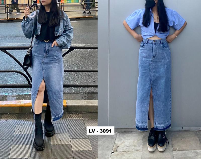 Product Introduction of rok jeans riped terbaru wanita/rok jeans sobek wanita/rok jeans terbaru/shabhira16 12