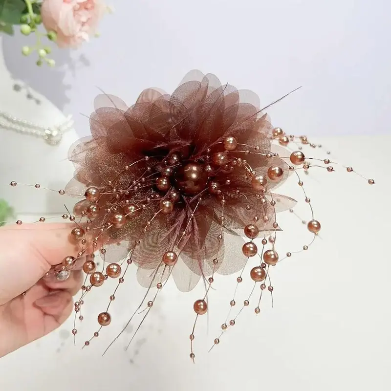 Kẹp Tóc Cá Mập Tóc, Phong Cách Cổ Điển Hàn Quốc, Tua Rua Hoa Bướm Cổ Tích Cỡ Lớn, Phụ Kiện Tóc phồng, Phụ Kiện Đội Đầu, Sang Trọng Và Dễ Phối Đồ 6