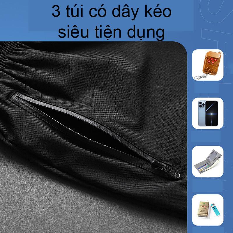 Quần Thể Thao Nam Dài Cá Tính Quần Jogger Thun Loại 1 Cao Cấp Phong Cách Hàn Quốc Tập Gym Yoga Chạy Bộ Sport có thể giặt máy 【l】 ✿l✿ ánh sáng xanh biển(240g) _ 6