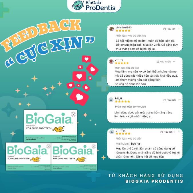 Product Introduction of [LÔ MỚI DATE 2026] Viên Ngậm Bảo Vệ Răng Miệng BIOGAIA PRODENTIS, Xuất xứ Thụy Điển H/30 Viên, Giảm Sâu Răng, Mủn răng, Sún răng, Hôi miệng... 38