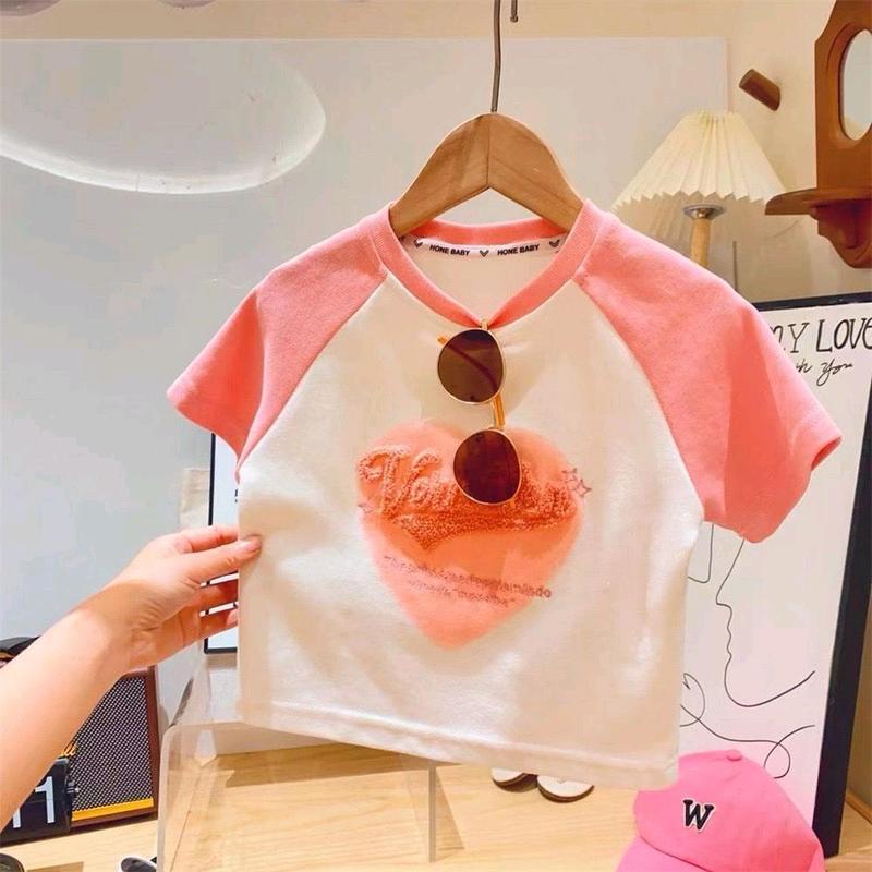 t shirt kaos import anak perempuan / atasan import anak perempuan 2 tahun-7 tahun Katun 4