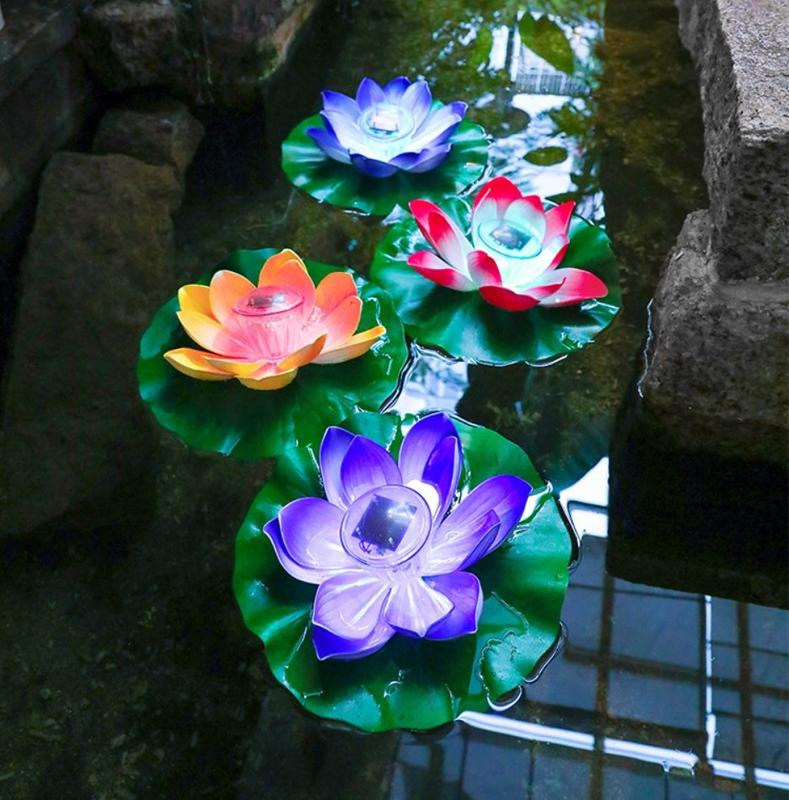 Đèn Năng Lượng Mặt Trời MT-2116 - Hình Hoa Sen Nổi Trên Mặt Nước - Chống Nước IP65 - Trang Trí Hồ Nước,Sân Vườn - Bảo Hành 12 Tháng