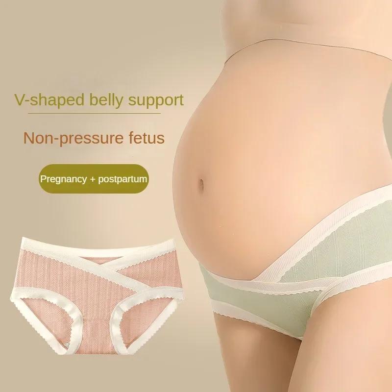 Quần Lót Bà Bầu Ôm Bụng Hình Chữ V - Chất Liệu Cotton Mềm Mại, Nâng Đỡ Bụng Từ Tháng Thứ 4, Không Hằn DaVận Chuyển Trong Vòng 24 Giờ 3