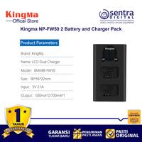 Gambar Kingma NP-FW50 for A6000 A6400 A7 II Paket 2 Battery 1 Dual Charger dari Sentra Digital Kota Surabaya 2 Tokopedia