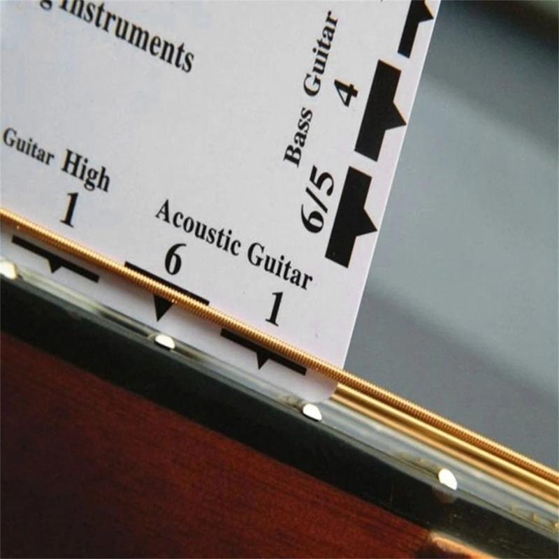 Product Introduction of Guitar Strings String Pitch Ruler Guitar Accessorie Measurement Luthier Tools Action Gauge Ruler Compact Neck Ruler Guitar Ruler for Ukulele Bass 25